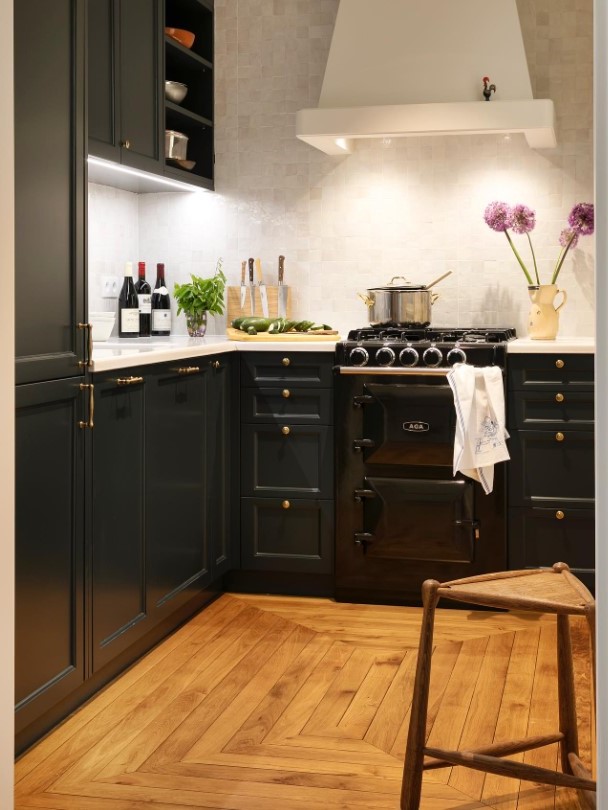 AGA 60 gas dual fuel in black