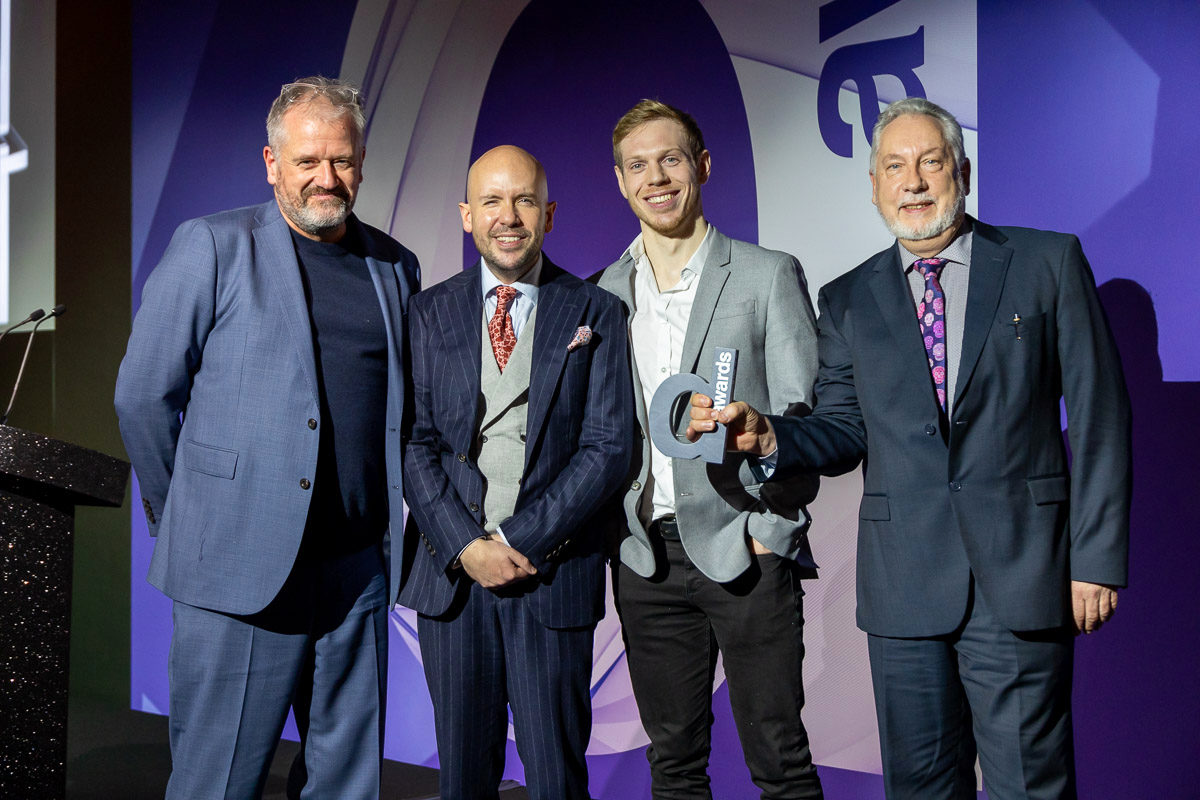 AGA Team receiving the designerati award for AGA ERA