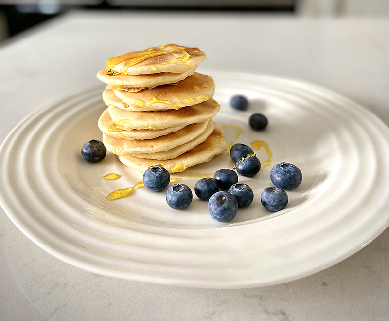 Drop scones with blueberries