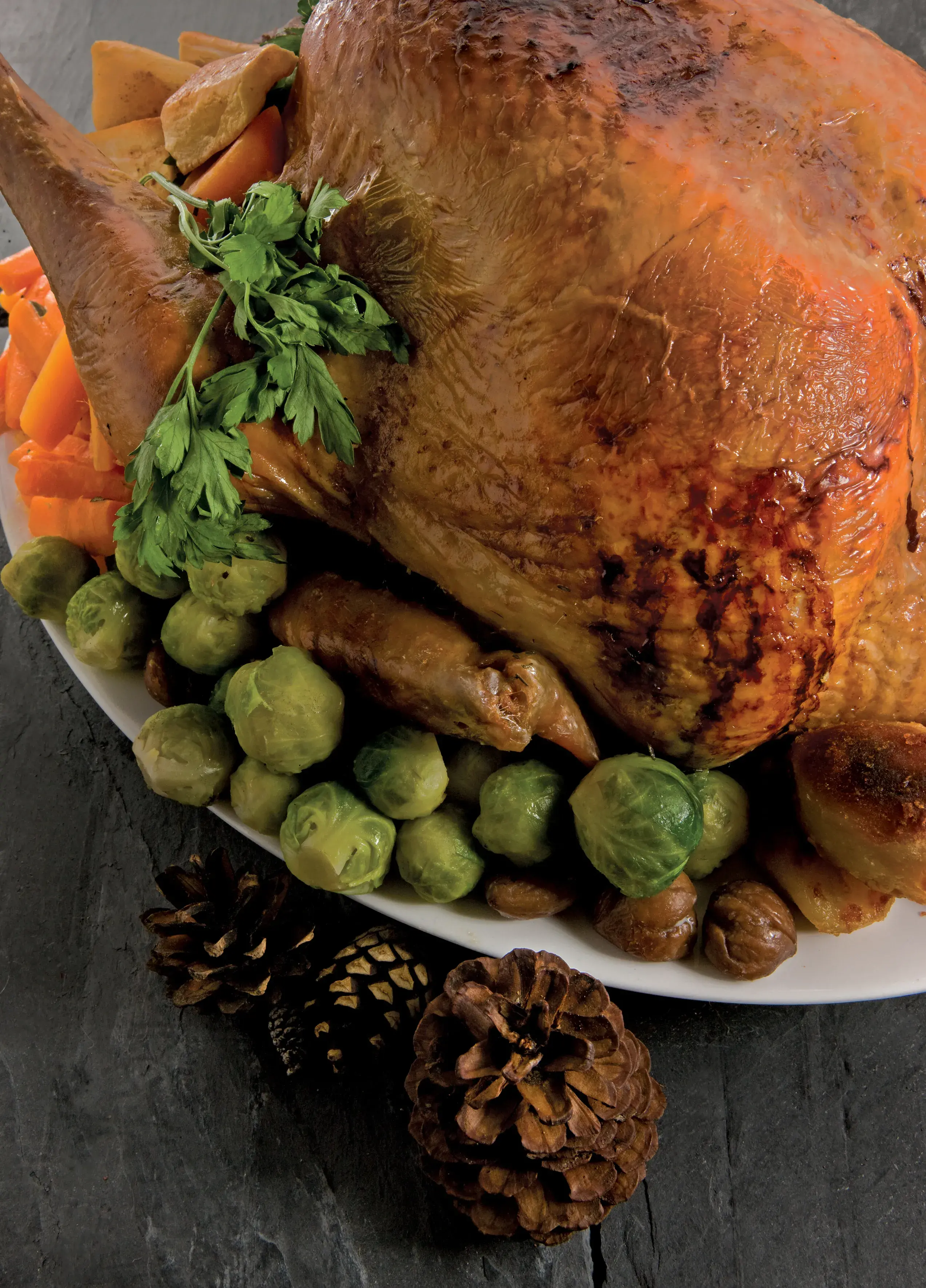 Traditional Roast Turkey with Chestnut Stuffing