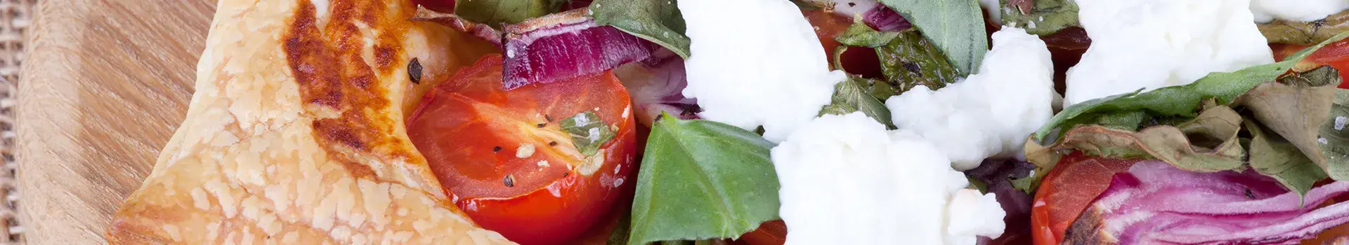 Goats' Cheese, Tomato and Basil Tartlets