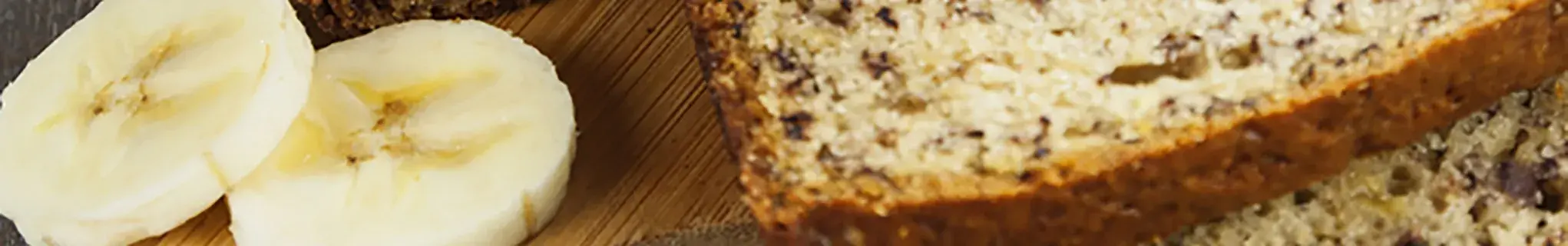 Banana and walnut loaf banner