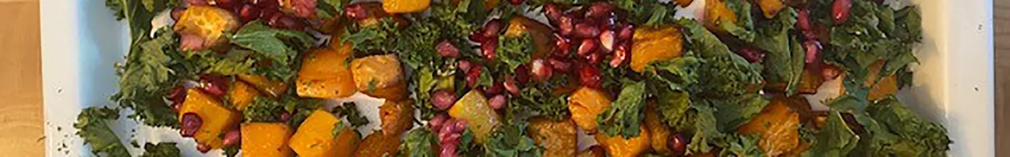 Roasted Butternut Squash, Sweet Potato and Kale