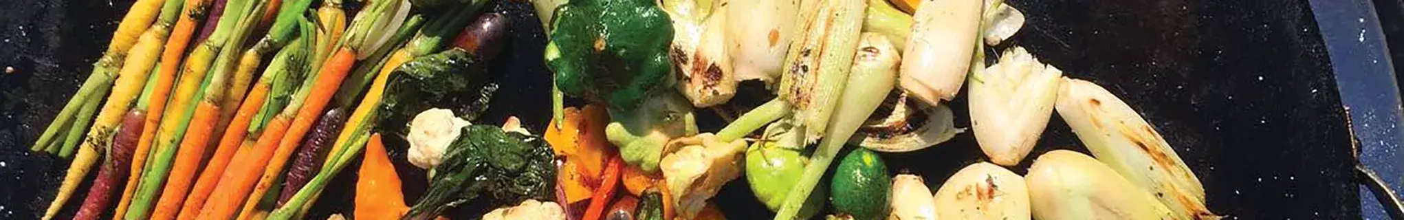 Vegetables on the hotplate