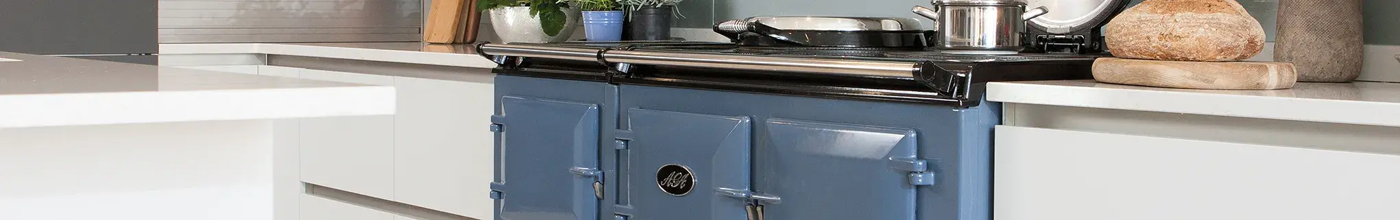 AGA Dual Control 5-Oven in Dartmouth Blue