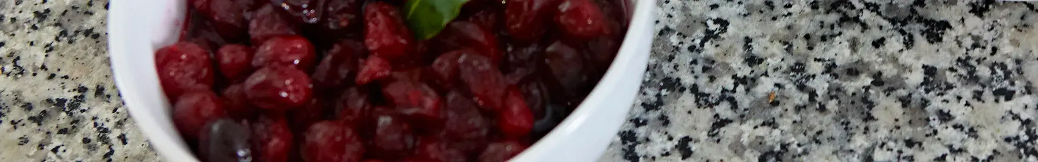 cranberry sauce in a bowl