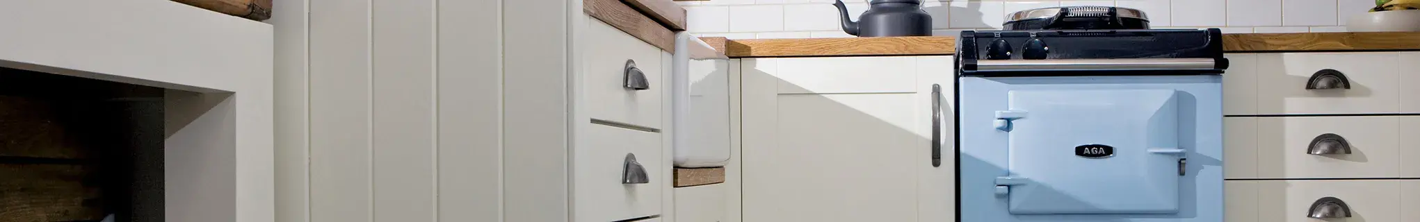 AGA Mini with hotplate in Duck Egg Blue