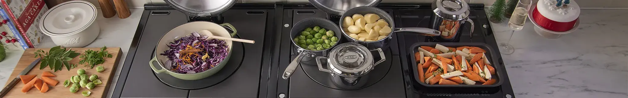 Christmas cooking on the AGA