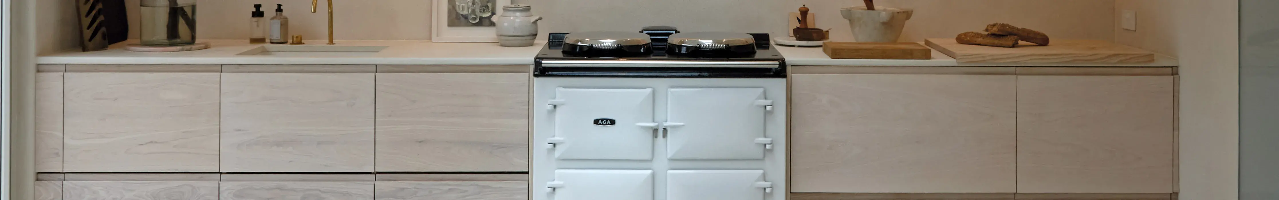 AGA Signature (formerly known as ER7) in White in Louisa Grey's Kitchen