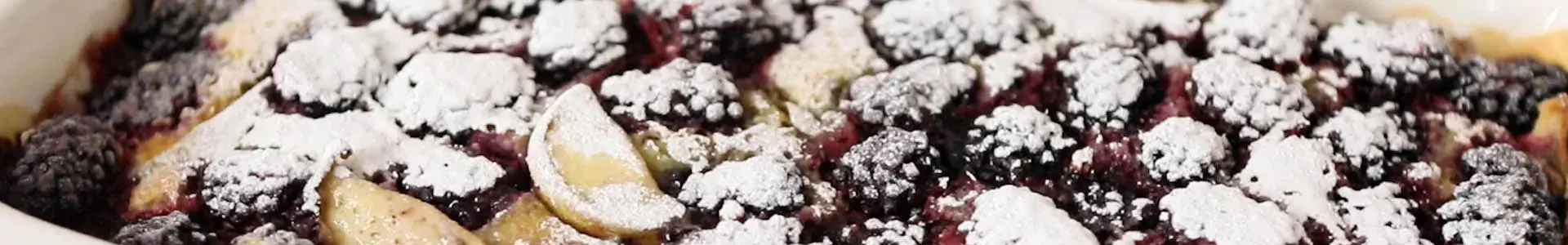 Pear and Blackberry Sponge Pudding Recipe