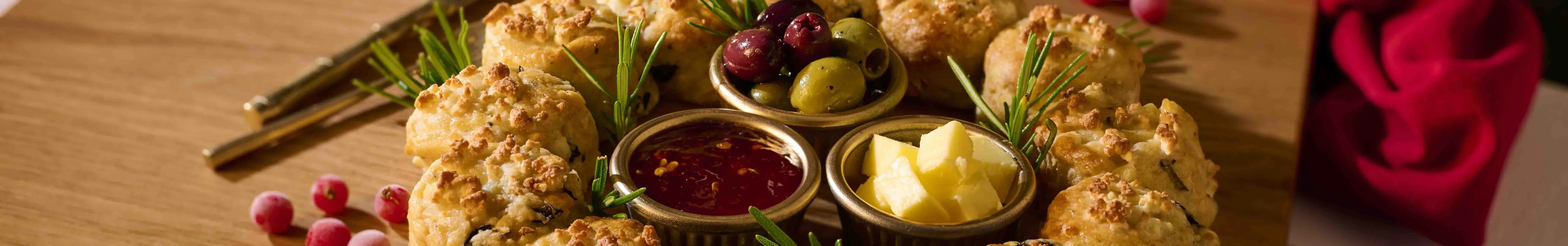 Feta and Olive Scone Wreath