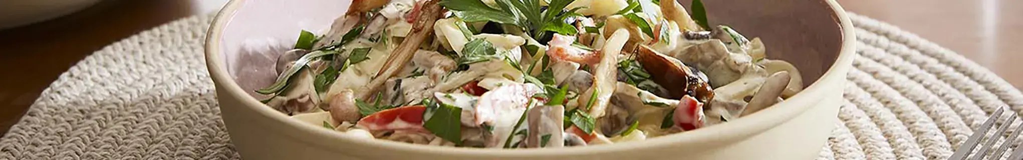 Fettuccine with Mushrooms 