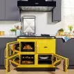 Rayburn Ranger in Sunshine with oven doors open