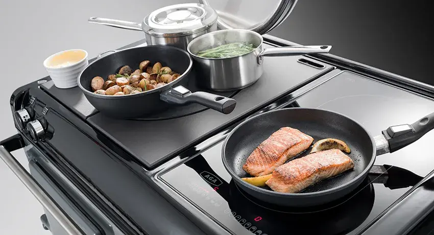 Induction hob on the AGA 3 Series range cookers