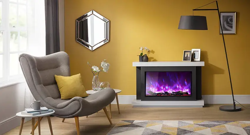 Rayburn Stratus Extra Tall Electric Fire with Suite