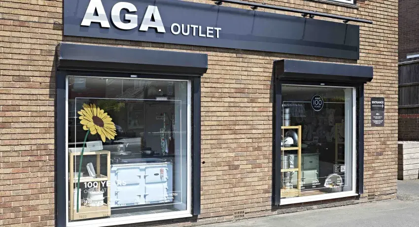 The front of the AGA Telford Outlet Store