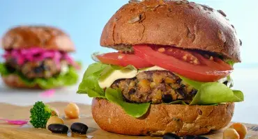 Bean Burgers in Buns