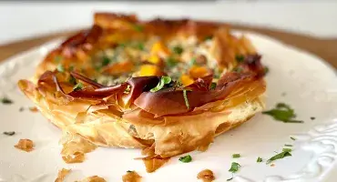 Butternut Squash, Spinach and Ricotta Filo Galette
