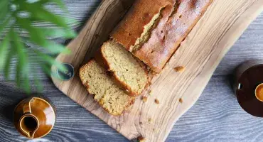 Honey cake on AGA Cookshop wooden board