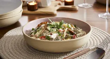 Fettuccine with Mushrooms 
