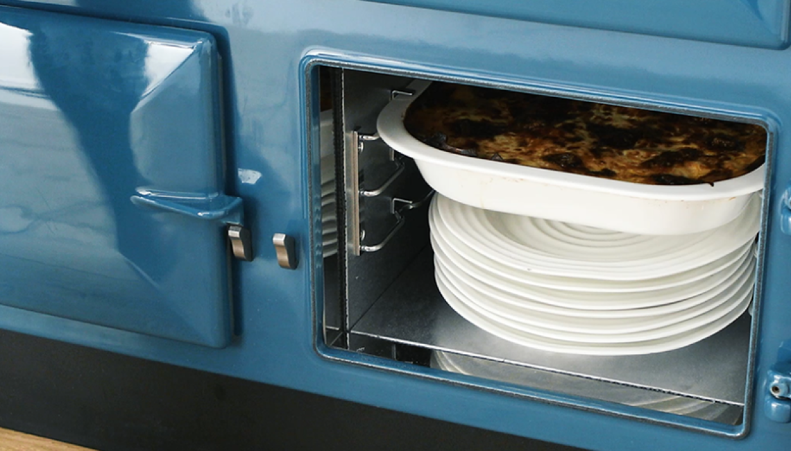 AGA warming oven