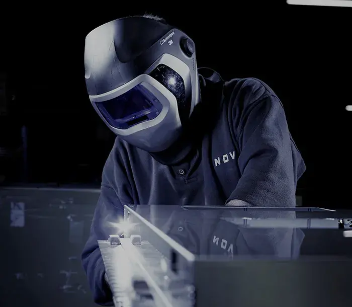 Novy craftsman working on Novy cooker hoods
