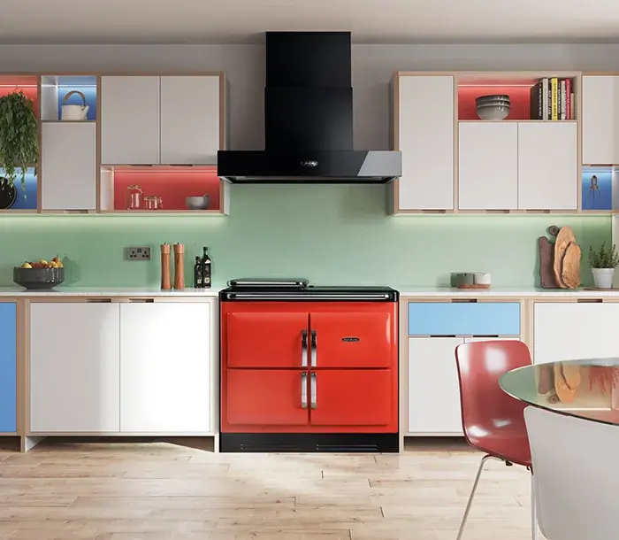 Rayburn Ranger® Cooker in Tomato Room Set