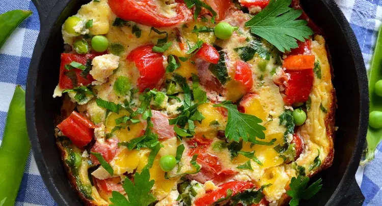 Vegetable frittata 