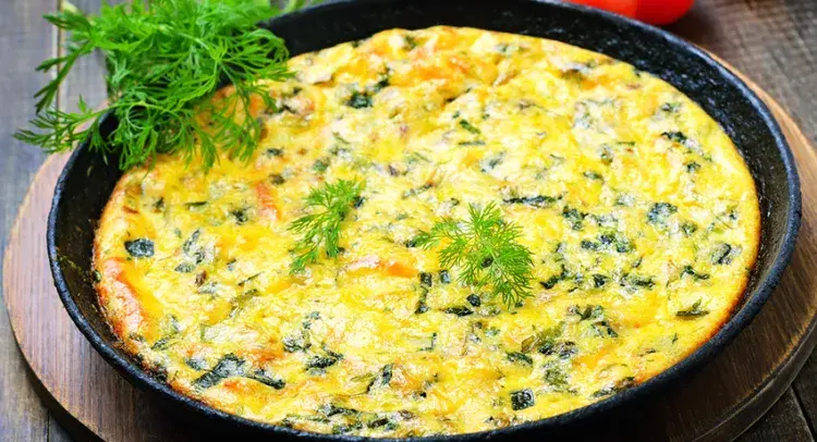 Shropshire Blue Cheese and Vegetable Frittata 