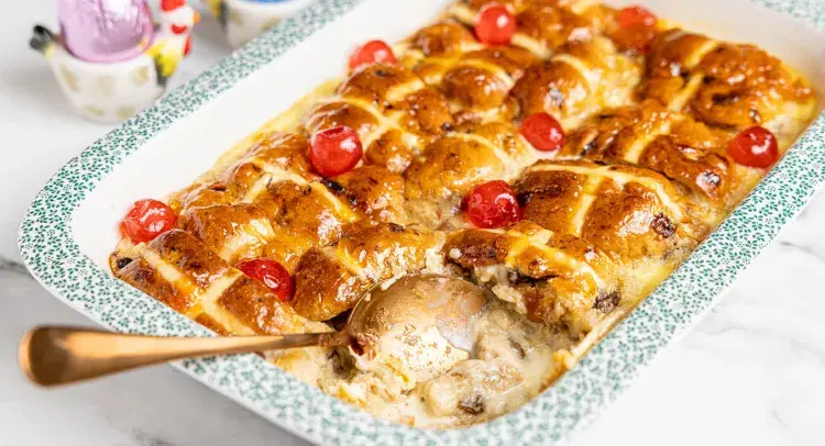Hot Cross Bun Pudding Image