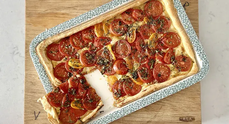 French Tomato and Mustard Tart 